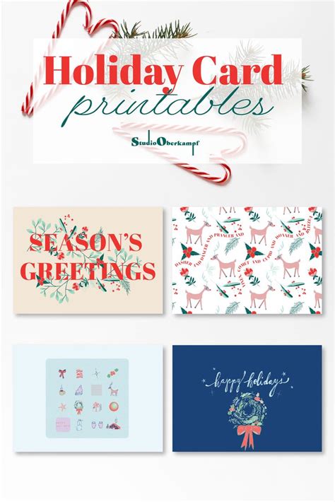 Printable Holiday Cards Print At Home Christmas Cards Printable