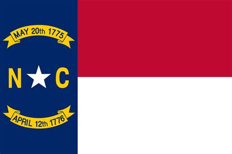 Flagge Von North Carolina Bild Und Bedeutung Der Flagge Von North Caro