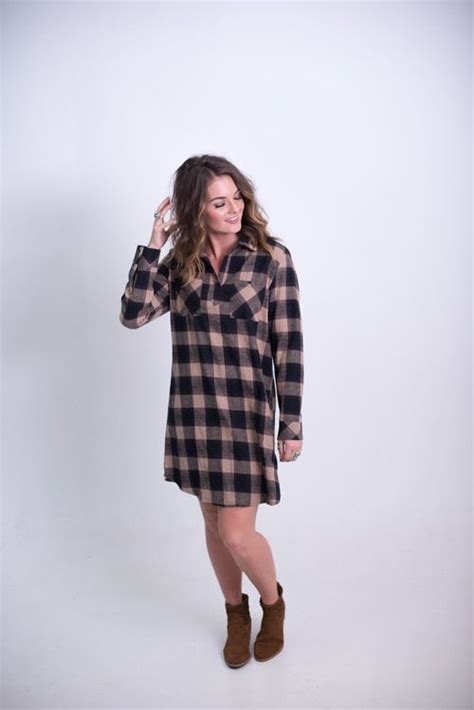 The Perfect Flannel Dress Flannel Dress Fashion Dresses