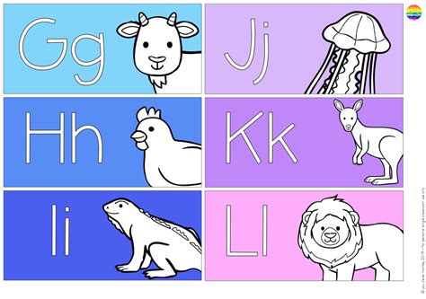 Animal Alphabet Word Wall Pack Classroom Hq
