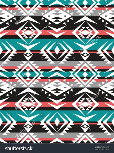 Aztec Seamless Pattern Background Stock Vector Royalty Free 160533278