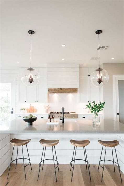 Mid Century Modern White Farmhouse Kitchen 1000 In 2020 Kitchen