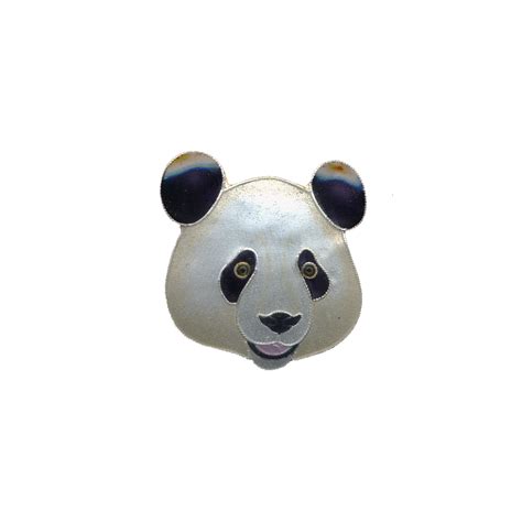 Panda Face Pin — Bamboo Jewelry