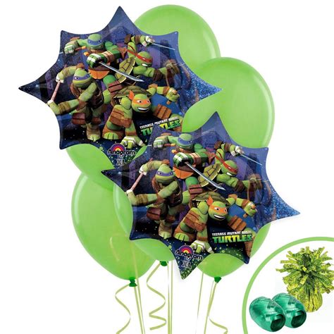 Ninja Turtles Jumbo Balloon Bouquet Kit Thepartyworks
