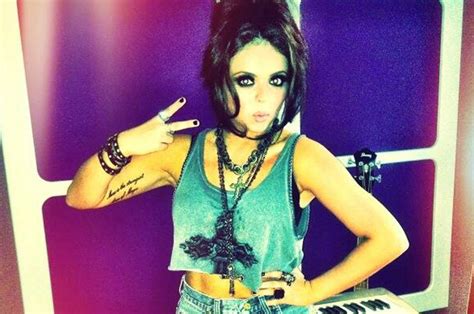 Little Minx Jesy Nelson Debuts Tattoo Snaking Round Her Thigh Daily Star
