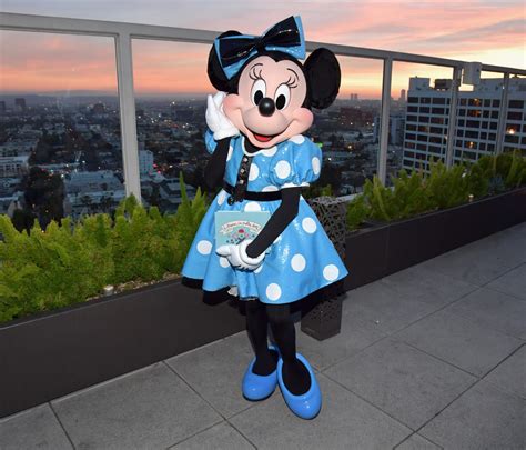 Minnie Mouse Just Rocked A Brand New Blue Polka Dot Dress And She