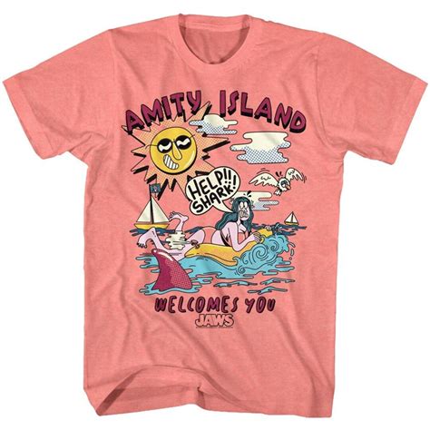 Jaws Amity Island Help Coral Shirt Etsy