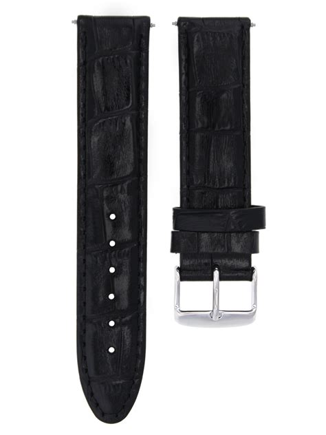 24mm Premium Leather Watch Strap Band For Omega Aqua Terra Railmaster