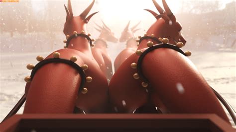 Rule 34 3d Anus Ass Christmas Critterclaws Crittermatic Dragon Feral Harness Hi Res Holidays