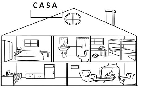 La Casa Y Sus Dependencias Para Colorear Imagui