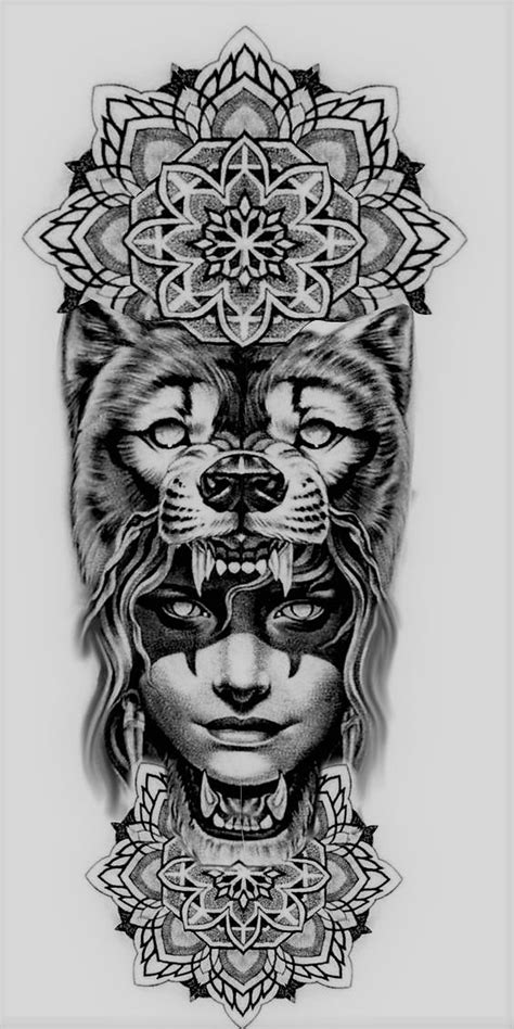 Animal Mandala Tattoo Animal Sleeve Tattoo Geometric Mandala Tattoo