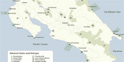 Costa Rica Maps Navigate Paradise With Ease