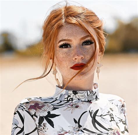Larissa Rissii Instagram Vibrant Hair Colors Red