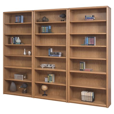 Martin Home Furnishings Contemporary Wall Bookcase Oak