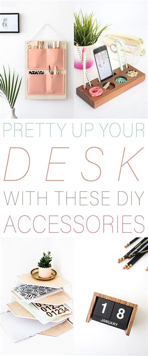Pretty Up Your Desk With These Diy Desk Accessories The Cottage