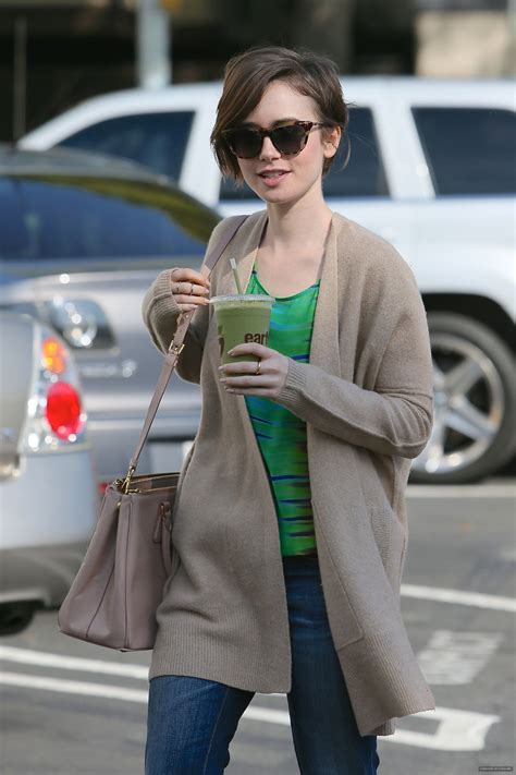 Lily Collins Street Style Out In West Hollywood February 2015