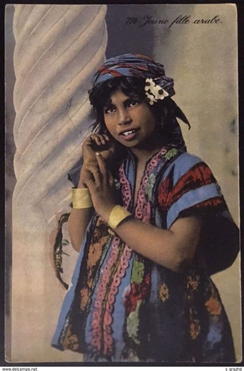 Jeune Fille Arabe Tunisia Algeria Collection Of Coloured Postcards By Lehnert Landrock Ca