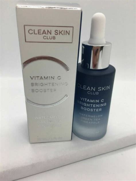 Clean Skin Club New Vitamin C Brightening Booster Full Size 1 Fl Oz Ebay