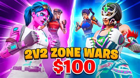i hosted a 2v2 zone wars tournament for 100 youtube