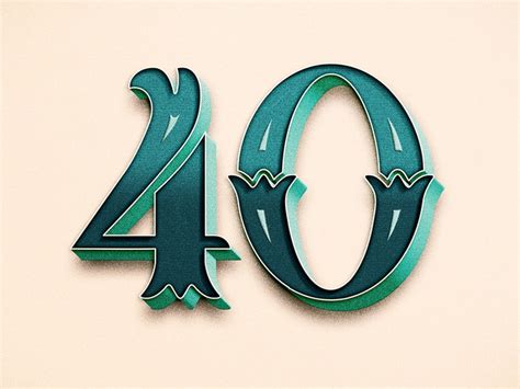 The Big 40 By Courtney Blair On Dribbble
