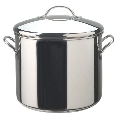 T Fal 12 Qt Stainless Steel Stock Pot C8888164 The Home Depot