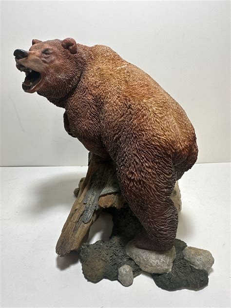 Danbury Mint Heavyweight Champ By Nick Bibby Grizzly Bear Statue Ebay