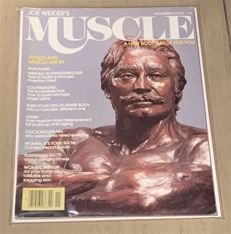 joe weider arnold schwarzenegger muscle builder magazine november 1979 39 99 picclick