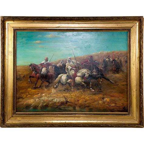 Antique Oil Painting, Orientalist Movement, Artist Signed, Fine old ...