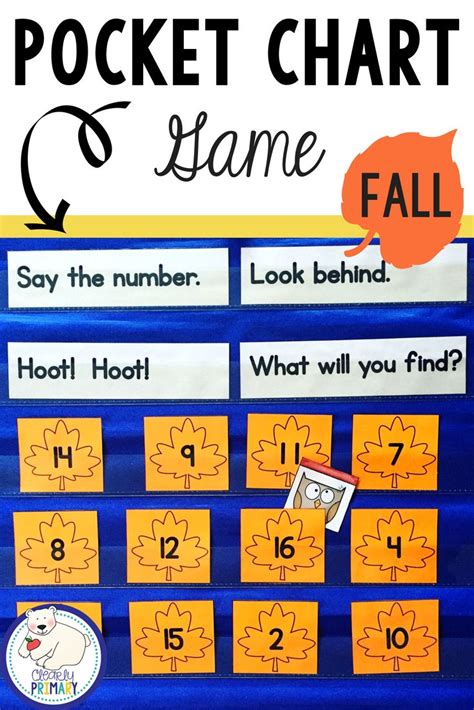 Fall Pocket Chart Game: Numbers 1-20, Alphabet & Sight Words | Pocket