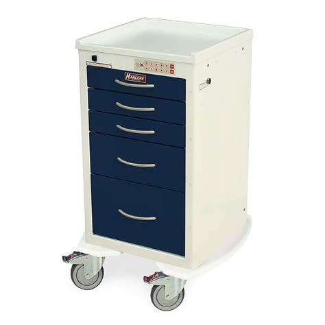 M Series Short Anesthesia Procedure Cart Mini Width Millennial