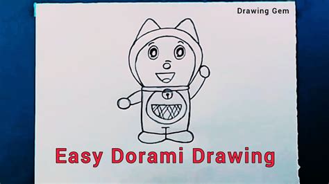 How To Draw Dorami Step By Step Doraemon Drawing Youtube