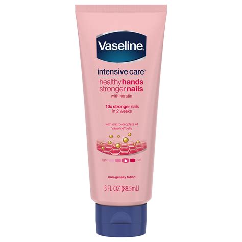 We've packed in powerful moisturizers into a travel friendly size to give you restoring moisture on the go for very dry hands. Vaseline Intensive Care Healthy Hands Stronger Nails Hand ...