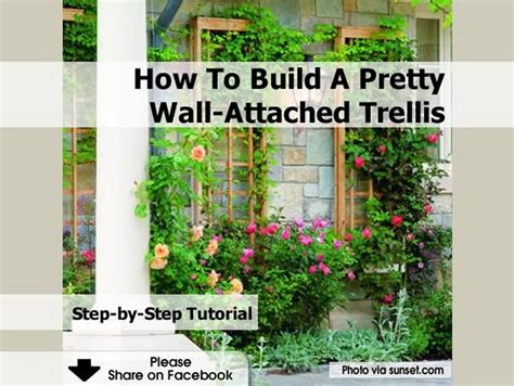 First, nail the remaining lath strip to the very top of the vertical members. How To Build A Pretty Wall-Attached Trellis