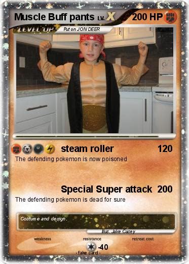Pokémon Muscle Buff Pants Steam Roller My Pokemon Card