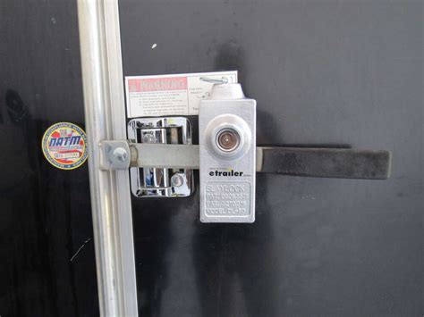 Blaylock Door Lock For Enclosed Trailers Aluminum Push Button
