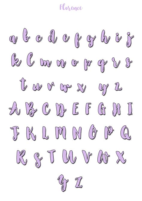 Florence Font Tutorial De Letras Fuentes De Letras Bonitas Tipos De