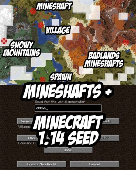 Minecraft Java Edition 114 Mineshafts Seed Cbkbc 94454061