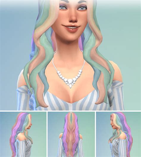 Rainbow Hair CC In The Sims Yas Please SNOOTYSIMS