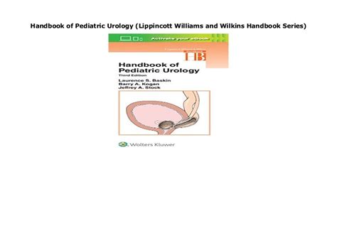 Handbook Of Pediatric Urology Lippincott Williams And Wilkins Handbo