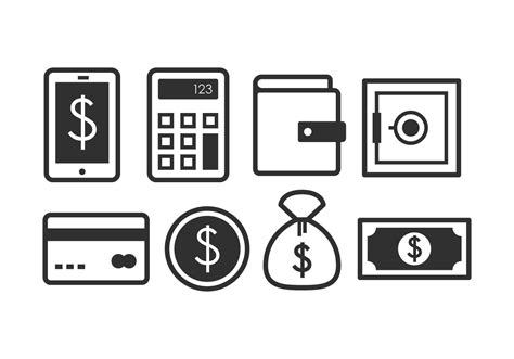 Banking Icon Set Download Free Vector Art Stock Graphics And Images