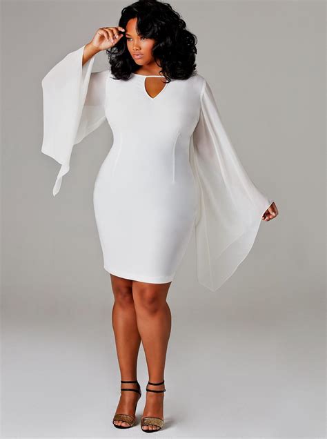 All White Plus Size Outfit White Plus Size Dresses Look Chic And