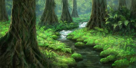 Jungle Concept Art Fantasy Landscape Anime Scenery Environment