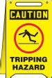 Tripping Hazard Osha Warning Safety Sign Mstf