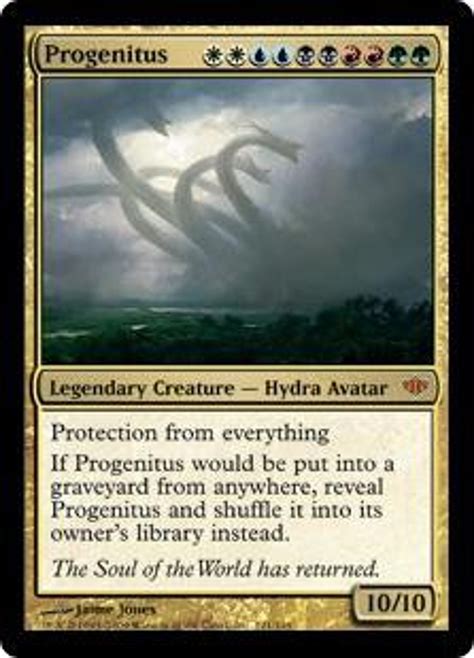 Magic The Gathering Conflux Single Card Mythic Rare Progenitus 121 Toywiz