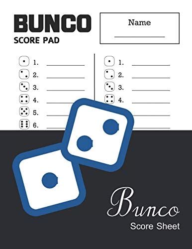 Bunco Score Sheet Get Organized Your Scores In One Book DavisBunco Score Sheet Kevin