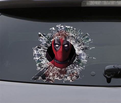 Sticker Deadpool Window Sticker Car Sticker Deadpool Car Decal