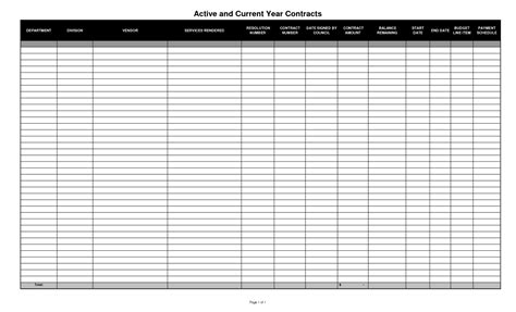 Blank Spreadsheets Printable Pdf —