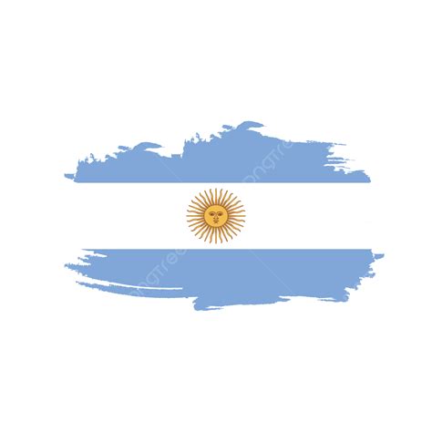 Argentina National Flag Design Vector Image Argentina Brush Flag