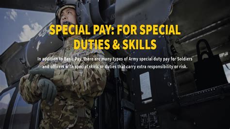 Army Special Duty Pay Army Military