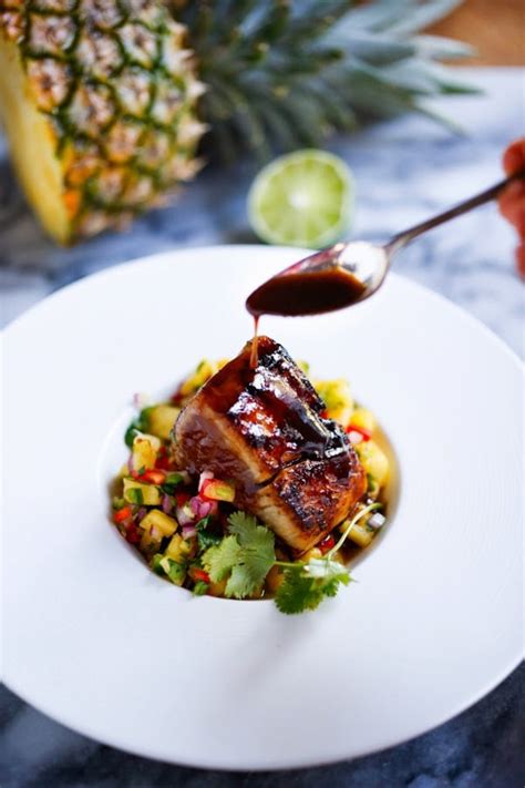 Seared Ono With Honey Soy Glaze And Pineapple Salsa Feasting At Home